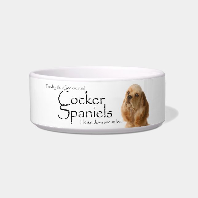 Cocker Spaniel Pet Bowl Voerbakje (Voorkant)