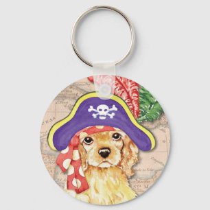 Cocker Spaniel Pirate Sleutelhanger