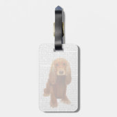 Cocker Spaniel Plain Bagagelabel (Achterkant verticaal)