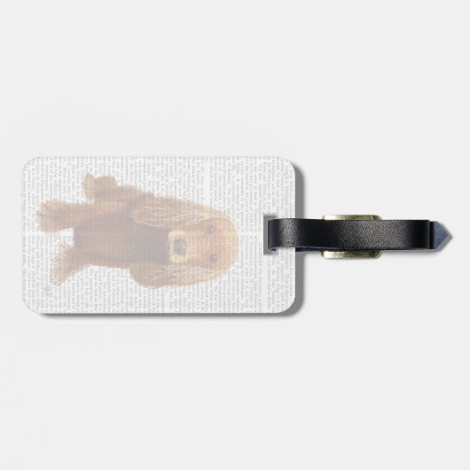 Cocker Spaniel Plain Bagagelabel (Achterkant horizontaal)