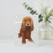 Cocker Spaniel Plain Briefkaart (Staand voorkant)