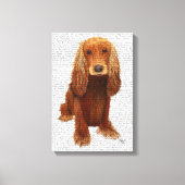 Cocker Spaniel Plain Canvas Afdruk (Voorkant)