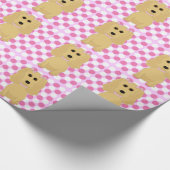 Cocker Spaniel Polka Dot Wrapping Paper Cadeaupapier (Hoek)