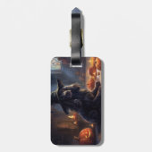 Cocker Spaniel Pompoenen Halloween Griezelen Bagagelabel (Achterkant verticaal)