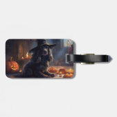 Cocker Spaniel Pompoenen Halloween Griezelen Bagagelabel (Achterkant horizontaal)