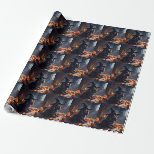 Cocker Spaniel Pompoenen Halloween Griezelen Cadeaupapier