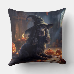 Cocker Spaniel Pompoenen Halloween Griezelen Kussen