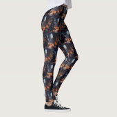 Cocker Spaniel Pompoenen Halloween Griezelen Leggings (Rechts)
