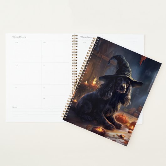 Cocker Spaniel Pompoenen Halloween Griezelen Planner (Display)