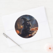 Cocker Spaniel Pompoenen Halloween Griezelen Ronde Sticker (Envelop)
