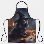 Cocker Spaniel Pompoenen Halloween Griezelen Schort (Voorkant)