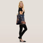 Cocker Spaniel Pompoenen Halloween Griezelen Tote Bag (Op model)