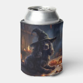 Cocker Spaniel Pompoenen Halloween Scary Blikjeskoeler (Blikje Voorkant)