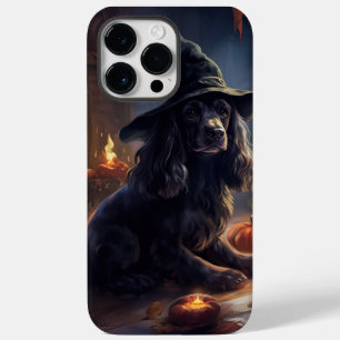 Cocker Spaniel Pompoenen Halloween Scary Case-Mate iPhone 14 Pro Max Hoesje