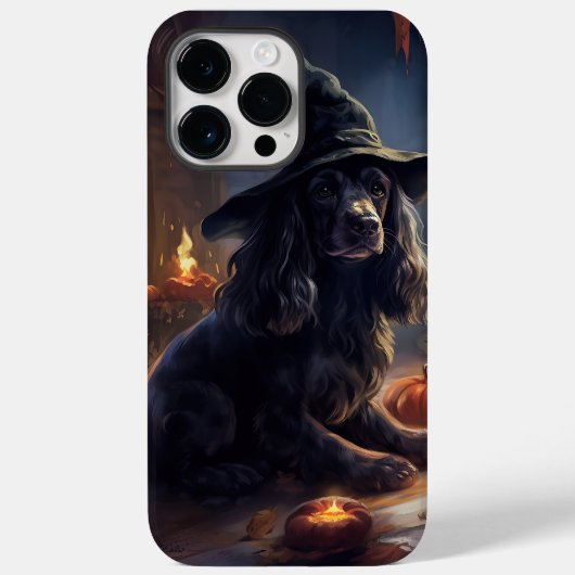 Cocker Spaniel Pompoenen Halloween Scary Case-Mate iPhone Case (Achterkant)