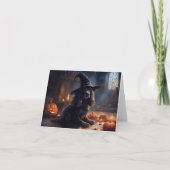 Cocker Spaniel Pompoenen Halloween Scary Kaart (Voorkant)