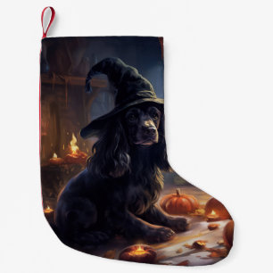Cocker Spaniel Pompoenen Halloween Scary Kleine Kerstsok
