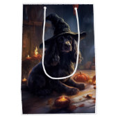 Cocker Spaniel Pompoenen Halloween Scary Medium Cadeauzakje (Achterkant)