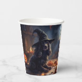 Cocker Spaniel Pompoenen Halloween Scary Papieren Bekers (Achterkant)