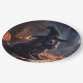 Cocker Spaniel Pompoenen Halloween Scary Papieren Bordje (Gekanteld)