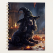 Cocker Spaniel Pompoenen Halloween Scary Planner (Voorkant)