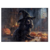 Cocker Spaniel Pompoenen Halloween Scary Snijplank (Voorkant)