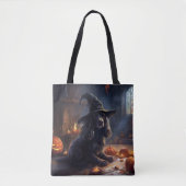 Cocker Spaniel Pompoenen Halloween Scary Tote Bag (Voorkant)