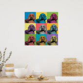 Cocker Spaniel Pop-Art Poster (Keuken)
