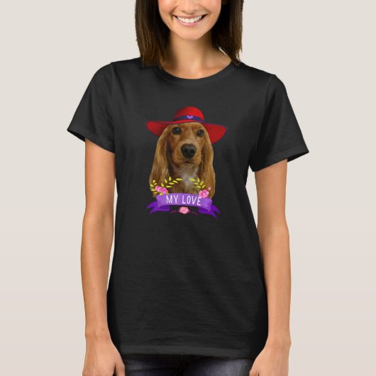 Cocker Spaniel Poplove Cocker Spaniels Dad Mom T-shirt (Voorkant)