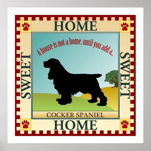 Cocker Spaniel Poster (Voorkant)