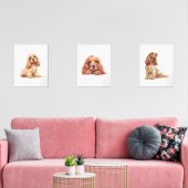 Cocker Spaniel Poster, Cocker Spaniel Lover Gift Muurkunst Sets (Woonkamer)