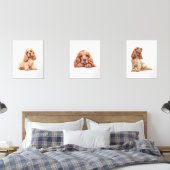Cocker Spaniel Poster, Cocker Spaniel Lover Gift Muurkunst Sets (Slaapkamer)