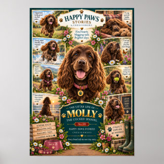 Cocker Spaniel Poster | Het Kleine Leven van Molly