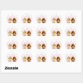 Cocker Spaniel Prinses Ronde Sticker (Vel)