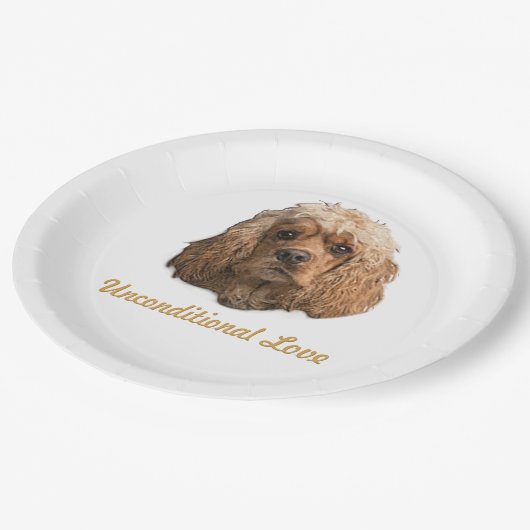 Cocker Spaniel-producten Papieren Bordje (Gekanteld)