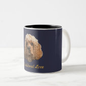 Cocker Spaniel-producten Tweekleurige Koffiemok (Voorkant rechts)