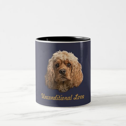 Cocker Spaniel-producten Tweekleurige Koffiemok (Center)