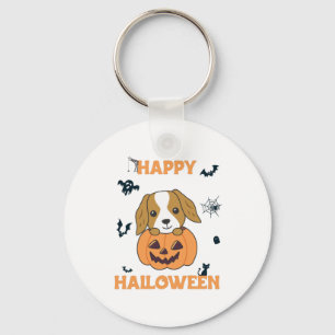 Cocker Spaniel Pumpkin Cute Dogs Happy Halloween Sleutelhanger