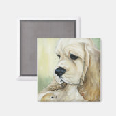 Cocker Spaniel Pup en Chick Magnet (Voorkant / Achterkant)