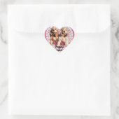 Cocker Spaniel Puppies Valentijns Hart Sticker (Tas)