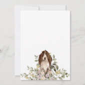 Cocker Spaniel Puppy Baby shower Kaart (Achterkant)