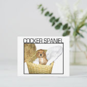 Cocker Spaniel Puppy! Briefkaart (Staand voorkant)