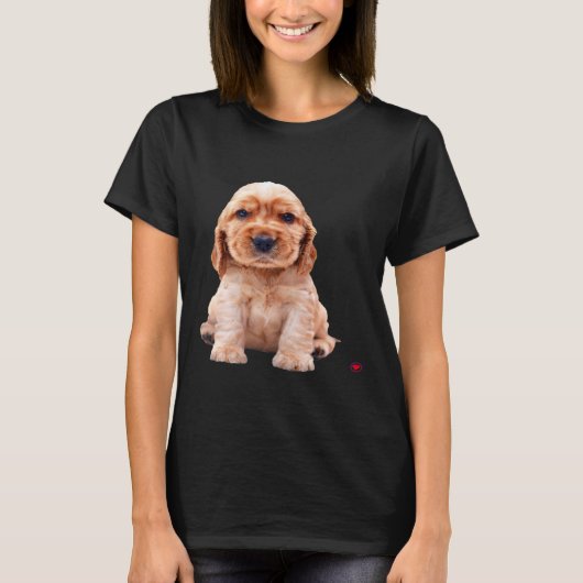 Cocker Spaniel Puppy Dog Kerstmis Holi T-shirt (Voorkant)