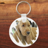 Cocker Spaniel Puppy Dog Sleutelhanger (Voorkant)