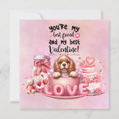 Cocker Spaniel Puppy Dog voor Valentijnsdag Feestdagenkaart (Voorkant)