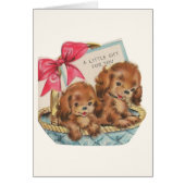  Cocker Spaniel Puppy Gift Kaart (Voorkant)