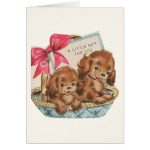  Cocker Spaniel Puppy Gift Kaart
