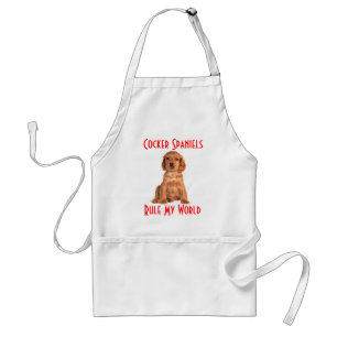 Cocker Spaniel Puppy Honden Regeren Mijn Wereld Sc Standaard Schort