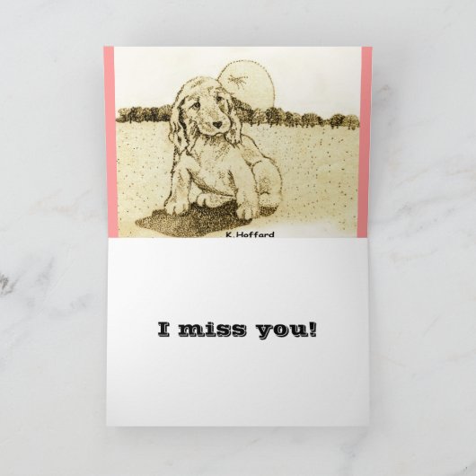 Cocker Spaniel Puppy Kaart (Binnen)