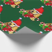 Cocker Spaniel Puppy Kerstmis Cadeaupapier (Hoek)